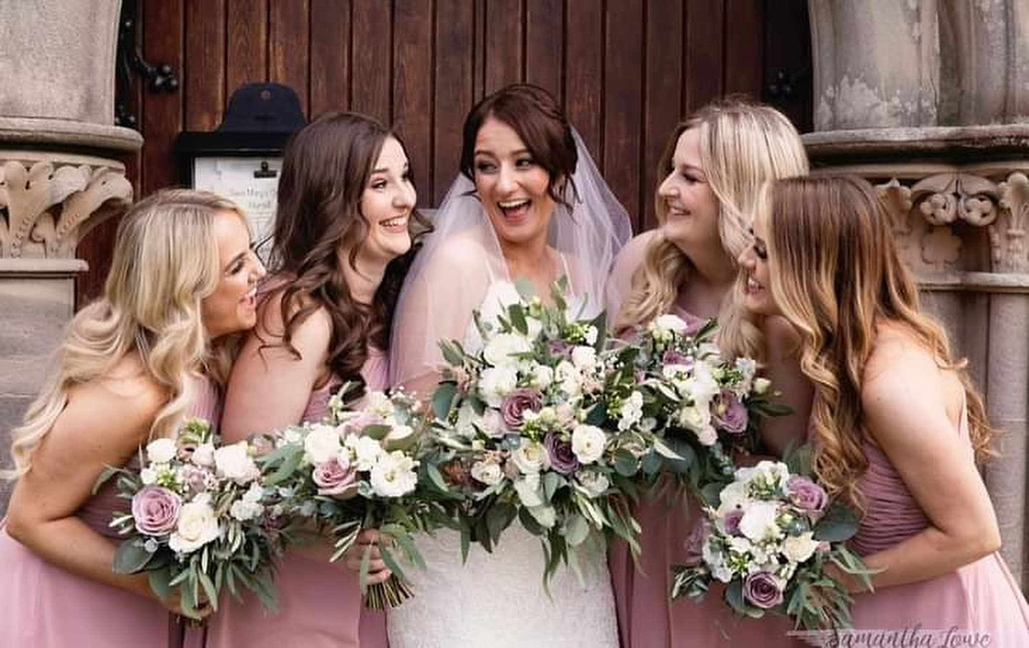 Personal wedding flowers Staffordshire. Bridal bouquets and personal flowers for your Staffordshire wedding, hand crafted by Lynne and the team at Fine Flowers and delivered on the day of your wedding
