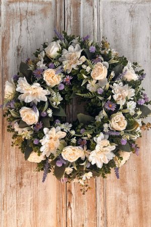 Heather Wreath | Artifical Wreaths Hand Made for UK Delivery by Fine Flowers