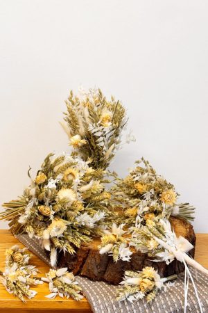 Dried White Wedding Flowers from Fine Flowers