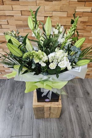 Luxury White Bouquet | Elegant Fresh Flowers Fine Flowers